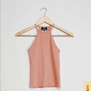 Mauve Ribbed Tank Top